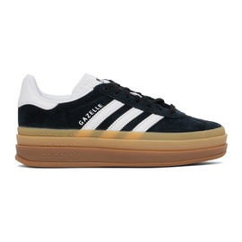 아디다스 오리지널 Adidas Originals Black & White Gazelle Bold Sneakers 241751F128054