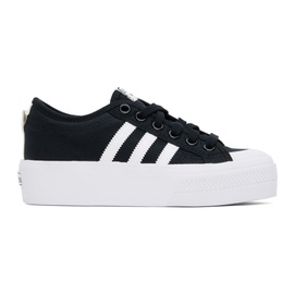 아디다스 오리지널 Adidas Originals Black & White Nizza Platform Sneakers 241751F128074