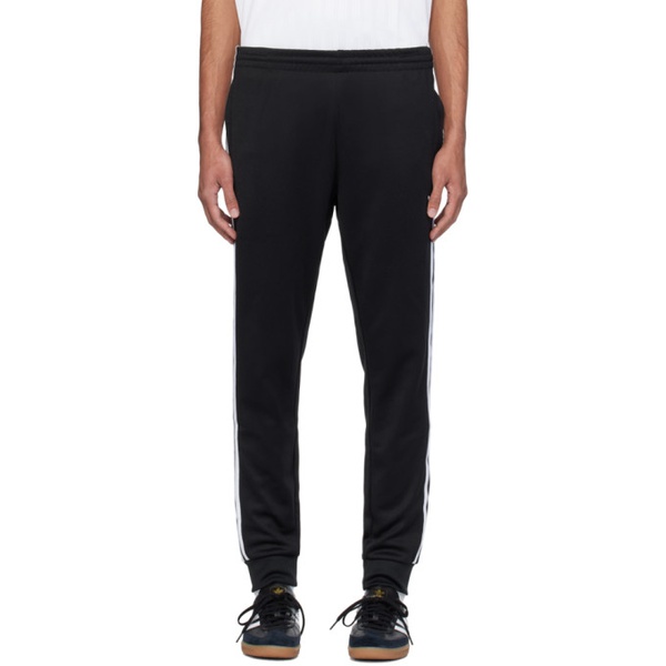 아디다스 아디다스 오리지널 Adidas Originals Black 3-Stripe Sweatpants 241751M190006