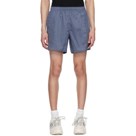 아디다스 오리지널 Adidas Originals Blue Drawstring Shorts 241751M193012
