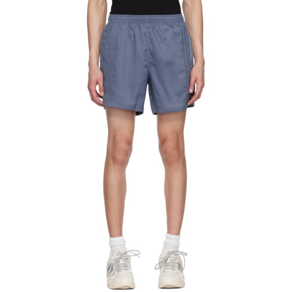 아디다스 아디다스 오리지널 Adidas Originals Blue Drawstring Shorts 241751M193012
