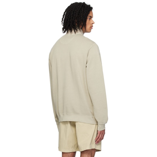 아디다스 아디다스 오리지널 Adidas Originals Beige Half-Zip Sweatshirt 241751M202014