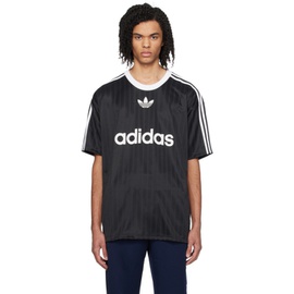아디다스 오리지널 Adidas Originals Black & White Stripe T-Shirt 241751M213010