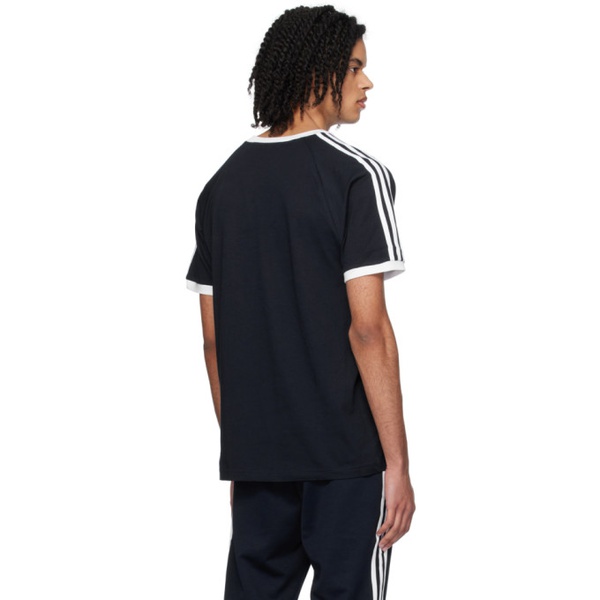 아디다스 아디다스 오리지널 Adidas Originals Navy 3-Stripes T-Shirt 241751M213015