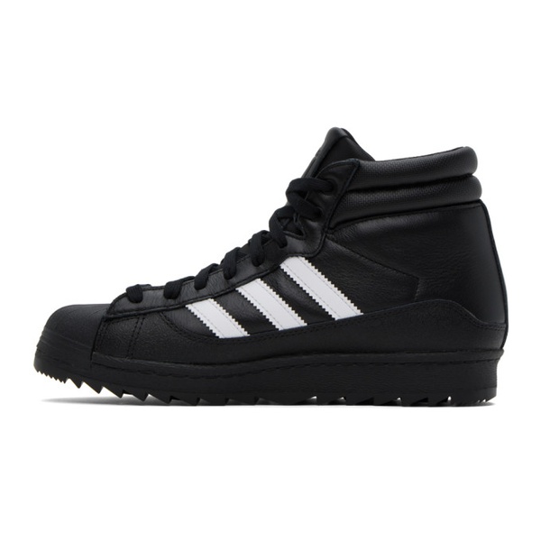 아디다스 아디다스 오리지널 Adidas Originals Black Superstar Gore-Tex Winter Boots 241751M224000