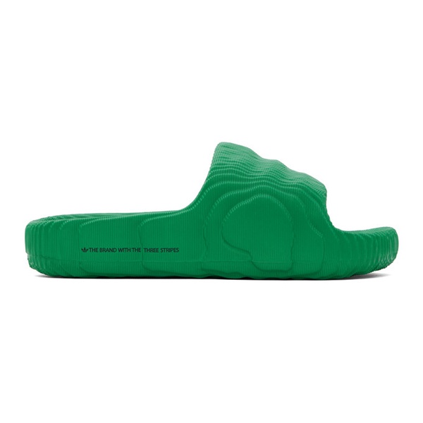 아디다스 아디다스 오리지널 Adidas Originals Green Adilette 22 Slides 241751M234008