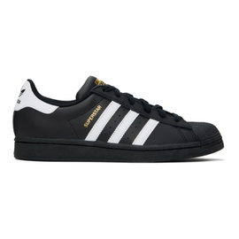 아디다스 오리지널 Adidas Originals Black Superstar Sneakers 241751M237039