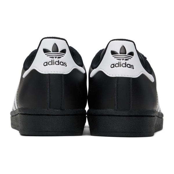 아디다스 아디다스 오리지널 Adidas Originals Black Superstar Sneakers 241751M237039