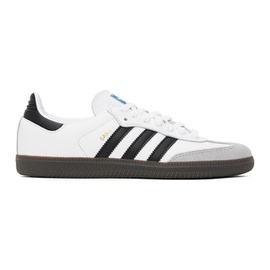 아디다스 오리지널 Adidas Originals White & Black Samba OG Sneakers 241751M237049