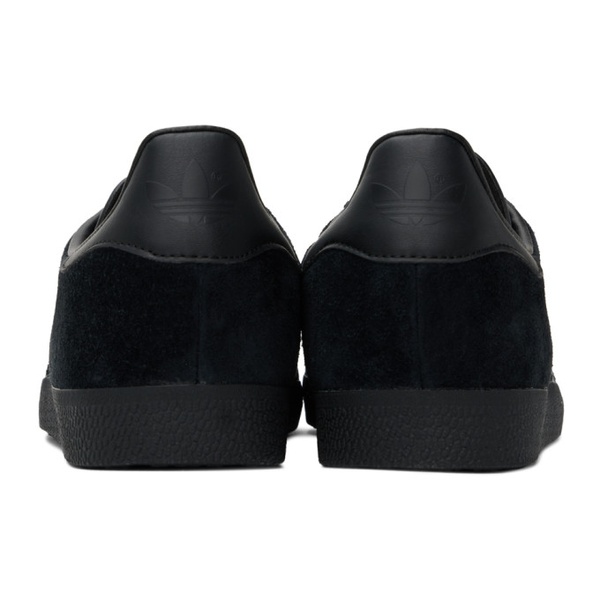 아디다스 아디다스 오리지널 Adidas Originals Black Gazelle Sneakers 241751M237062