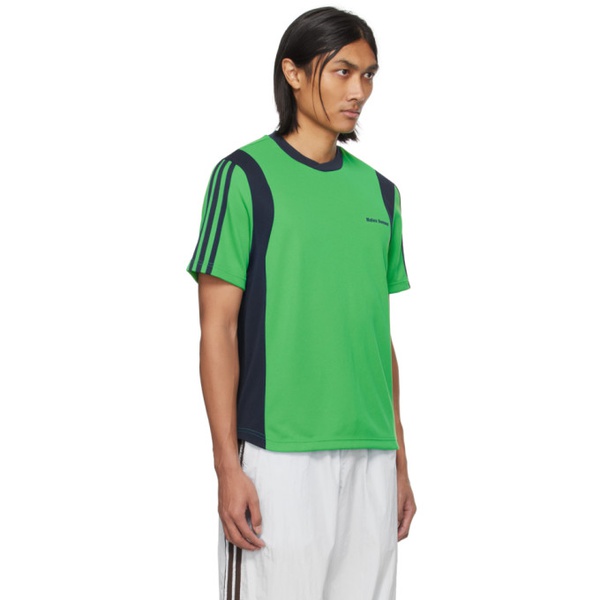 아디다스 웨일즈 보너 Wales Bonner Green 아디다스 오리지널 adidas Originals 에디트 Edition Football T-Shirt 241752M213002