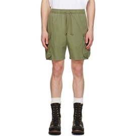 존 엘리어트 John Elliott Green Garment-Dyed Shorts 241761M193010