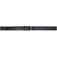 TOTEME Black Slim Leather Belt 241771F001000