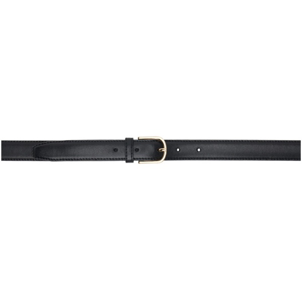  TOTEME Black Slim Leather Belt 241771F001000
