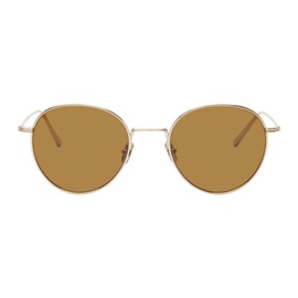 TOTEME Gold The Rounds Sunglasses 241771F005008