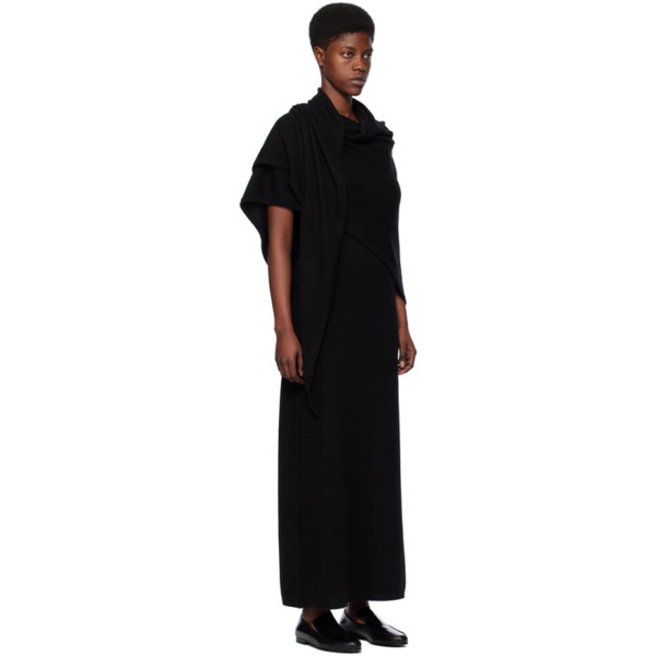  TOTEME Black Shawl Maxi Dress 241771F055004