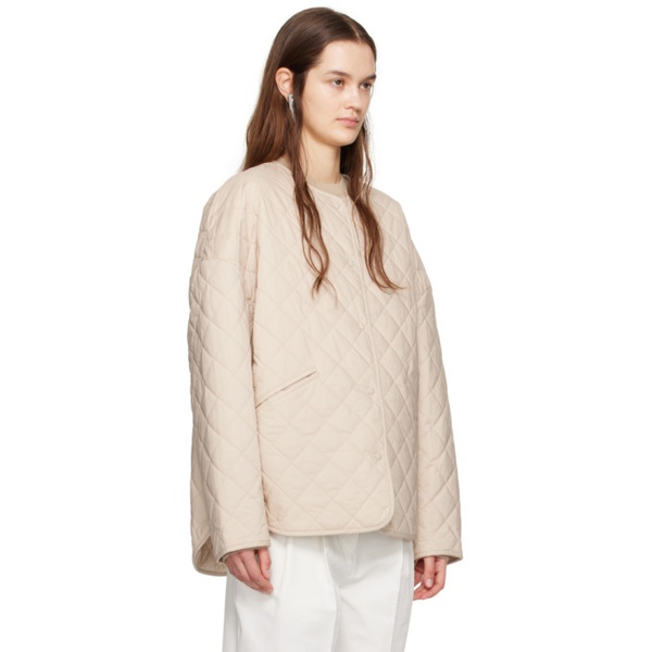  TOTEME Beige Quilted Jacket 241771F061002