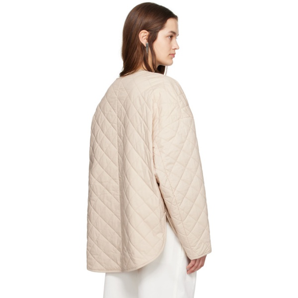  TOTEME Beige Quilted Jacket 241771F061002