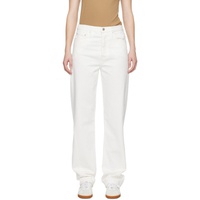 TOTEME White Twisted Seam Jeans 241771F069008