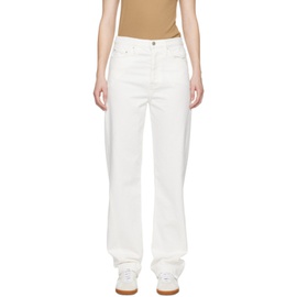 TOTEME White Twisted Seam Jeans 241771F069008