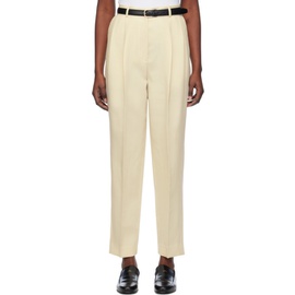 TOTEME 오프화이트 Off-White Double-Pleated Trousers 241771F087001