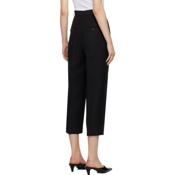  TOTEME Black Double-Pleated Trousers 241771F087004
