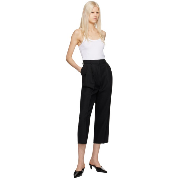  TOTEME Black Double-Pleated Trousers 241771F087004