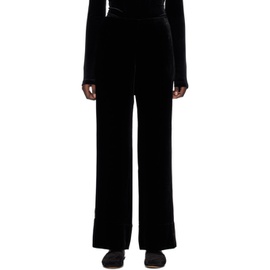 TOTEME Black Wide Trousers 241771F087005