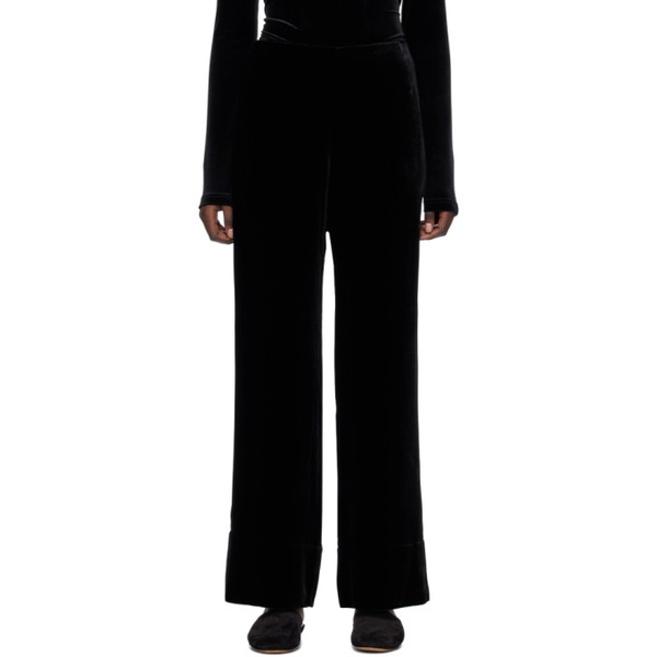  TOTEME Black Wide Trousers 241771F087005