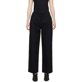TOTEME Black Relaxed Trousers 241771F087012