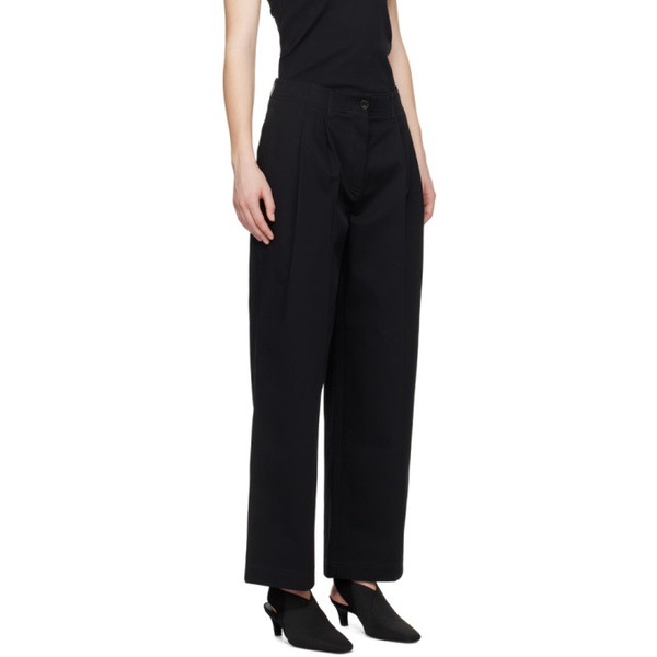  TOTEME Black Relaxed Trousers 241771F087012