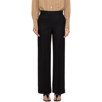 TOTEME Black Relaxed Trousers 241771F087018