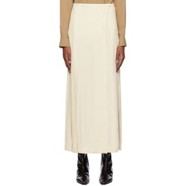TOTEME 오프화이트 Off-White Pleated Maxi Skirt 241771F093004