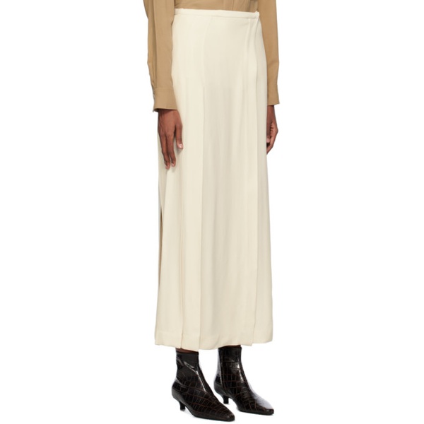  TOTEME 오프화이트 Off-White Pleated Maxi Skirt 241771F093004