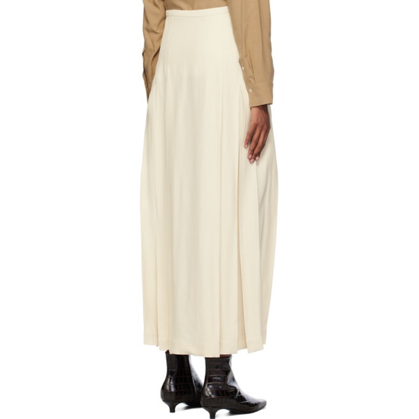  TOTEME 오프화이트 Off-White Pleated Maxi Skirt 241771F093004