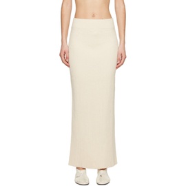 TOTEME 오프화이트 Off-White Vented Maxi Skirt 241771F093010