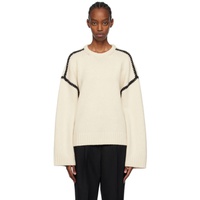TOTEME 오프화이트 Off-White Embroidered Sweater 241771F096008