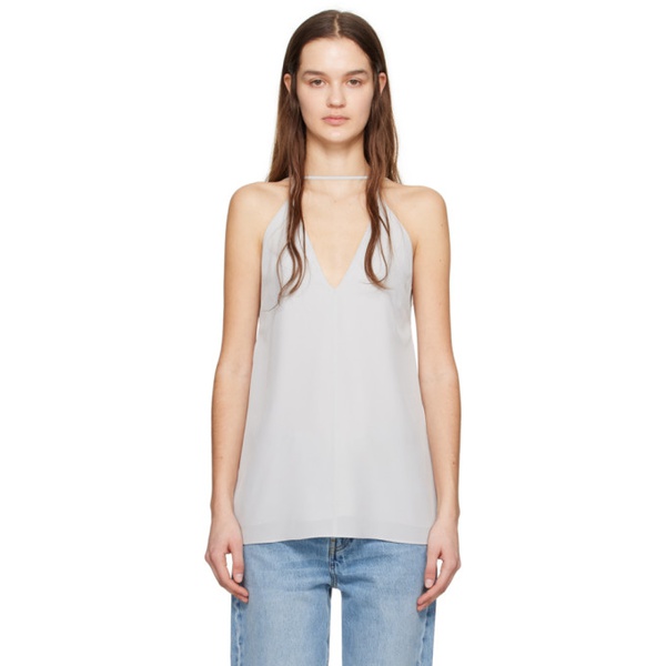  TOTEME Gray Double Halter Camisole 241771F111013