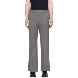 렉토 Recto Gray Groove Trousers 241775M191003