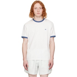 렉토 Recto White Embroidery T-Shirt 241775M213001