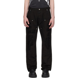 1017 ALYX 9SM Black Destroyed Trousers 241776M186006
