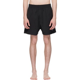 1017 ALYX 9SM Black Embroidered Swim Shorts 241776M208000