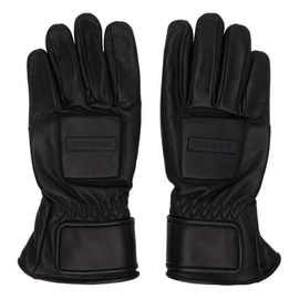 피어오브갓 Fear of God Black Leather Driver Gloves 241782M135001