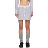 HommeGirls White Shirttail Miniskirt 241783F090018