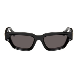 보테가 베네타 Bottega Veneta Black Rectangular Sunglasses 241798F005008