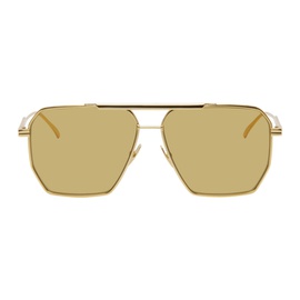 보테가 베네타 Bottega Veneta Gold Aviator Sunglasses 241798F005014