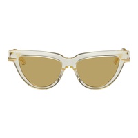보테가 베네타 Bottega Veneta Yellow Cat-Eye Sunglasses 241798F005018