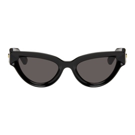 보테가 베네타 Bottega Veneta Black Sharp Cat-Eye Sunglasses 241798F005024
