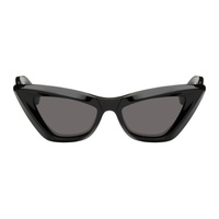 보테가 베네타 Bottega Veneta Black Pointed Cat-Eye Sunglasses 241798F005032