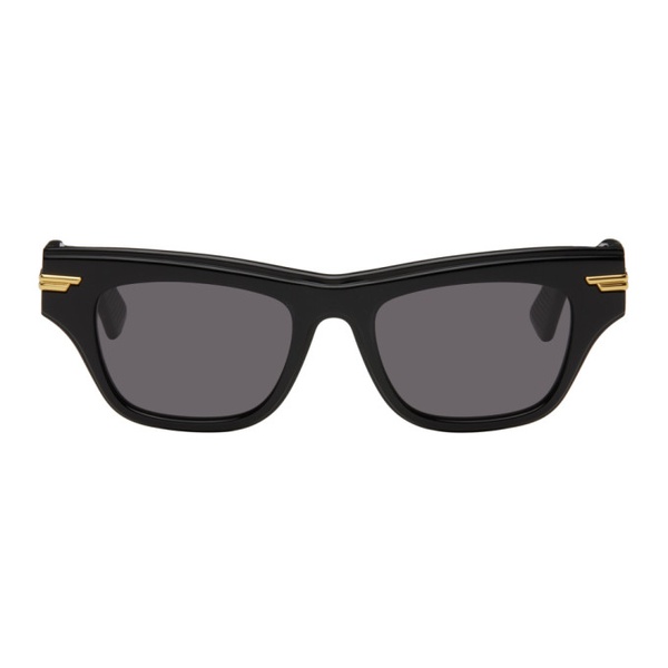 보테가베네타 보테가 베네타 Bottega Veneta Black Acetate Squared Sunglasses 241798F005039